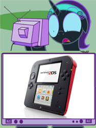 Size: 1136x1512 | Tagged: safe, oc, oc only, oc:nyx, 2ds, 3ds, exploitable meme, meme, nintendo, nintendo 2ds, nintendo ds, obligatory pony, tv meme