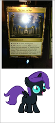 Size: 651x1441 | Tagged: safe, oc, oc only, oc:nyx, alicorn, pony, alicorn oc, card game, magic the gathering