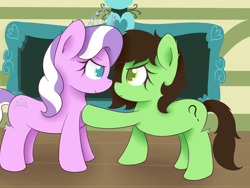 Size: 1600x1200 | Tagged: safe, artist:zlight, diamond tiara, oc, oc:anon filly, pony, classroom, female, filly