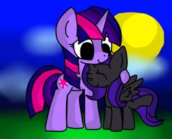 Size: 576x466 | Tagged: safe, artist:ameliayap, twilight sparkle, oc, oc:nyx, solo