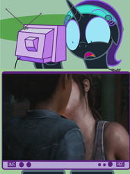 Size: 767x1026 | Tagged: safe, oc, oc only, oc:nyx, ellie, exploitable meme, female, lesbian, meme, obligatory pony, riley, spoiler, the last of us, tv meme