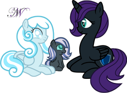 Size: 8000x5893 | Tagged: safe, artist:creativenyx, artist:ragingpeppers, oc, oc only, oc:nightdrop, oc:nyx, oc:snowdrop, alicorn, pony, absurd resolution, alicorn oc, female, lesbian, magical lesbian spawn, offspring, parent:oc:nyx, parent:oc:snowdrop, parents:oc x oc, parents:snownyx, shipping, simple background, snownyx, transparent background, vector