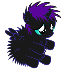 Size: 900x1036 | Tagged: safe, artist:adamirvine, oc, oc only, oc:nyx, alicorn, fluffy pony, pony, alicorn oc, fluffy, fluffy pony original art, frown, sad, solo, vector