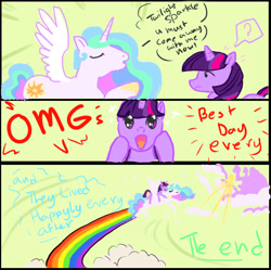 Size: 679x675 | Tagged: safe, artist:stephainestarfire, princess celestia, twilight sparkle, alicorn, pony, female, grab my meme, lesbian, meme, shipping, twilestia