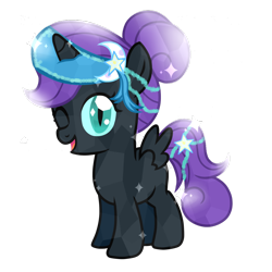 Size: 1024x1024 | Tagged: safe, oc, oc only, oc:nyx, crystal pony, pony, solo