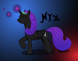 Size: 1405x1105 | Tagged: safe, oc, oc only, oc:nyx, alicorn, pony, alicorn oc, solo