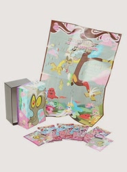 Size: 443x598 | Tagged: safe, discord, princess celestia, alicorn, pony, the return of harmony, box, enterplay, merchandise, official, trading card