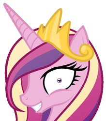 Size: 516x588 | Tagged: artist needed, safe, princess cadance, alicorn, pony, decadence, female, mare, rapeface, simple background, solo, white background