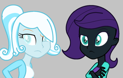 Size: 1024x651 | Tagged: safe, artist:furrydiva, oc, oc only, oc:nyx, oc:snowdrop, equestria girls, equestria girls-ified, looking at you, older