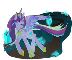 Size: 855x712 | Tagged: safe, artist:badkittyxx, princess cadance, alicorn, pony, solo