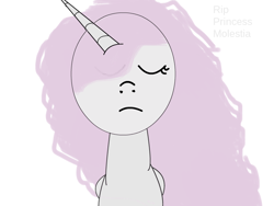 Size: 800x600 | Tagged: safe, artist:appuljack, princess celestia, alicorn, pony, 1000 hours in ms paint, drama, ms paint, princess molestia, rest in peace, simple background, solo, white background