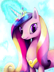 Size: 560x750 | Tagged: safe, artist:twilitwolf, princess cadance, alicorn, pony, female, solo