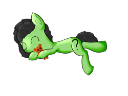 Size: 4600x3450 | Tagged: safe, artist:dumbwoofer, oc, oc:anon filly, commission, cute, female, filly, foal, sleeping, solo, teddy bear