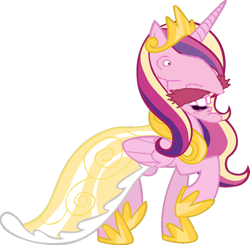 Size: 556x544 | Tagged: safe, princess cadance, alicorn, pony, female, mare, nigel thornberry, solo