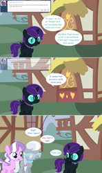 Size: 1280x2168 | Tagged: safe, artist:hakunohamikage, diamond tiara, silver spoon, oc, oc:nyx, alicorn, pony, ask, ask-princesssparkle, comic, tumblr