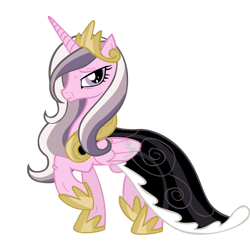 Size: 860x846 | Tagged: safe, artist:etherspear, princess cadance, alicorn, pony, older