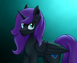 Size: 1100x900 | Tagged: safe, artist:dyonys, oc, oc only, oc:nyx, alicorn, ear fluff