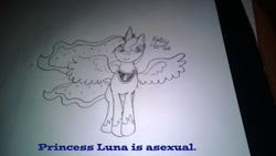 Size: 1280x721 | Tagged: safe, artist:katey hanes, princess luna, alicorn, pony, asexual, diverse-mlp-headcanons, headcanon