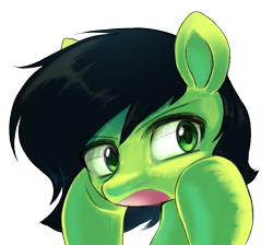 Size: 681x611 | Tagged: safe, artist:killasher, oc, oc:anon filly, pony, female, filly, open mouth, sarcasm, solo, surprised