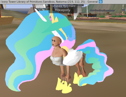 Size: 522x403 | Tagged: safe, princess celestia, alicorn, pony, nightmare fuel, not salmon, now you fucked up, second life, wat, what has science done