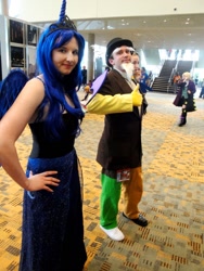 Size: 768x1024 | Tagged: artist needed, safe, discord, princess luna, human, 2013, convention, cosplay, irl, irl human, otakon, photo