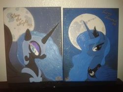 Size: 960x720 | Tagged: safe, artist:dark-angel-fox13, nightmare moon, princess luna, alicorn, pony, female, horn, mare, traditional art