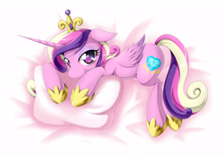 Size: 9933x7015 | Tagged: safe, artist:zaiyaki, princess cadance, alicorn, pony, absurd resolution, female, pillow, solo