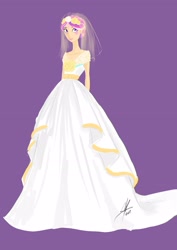 Size: 2480x3507 | Tagged: safe, artist:ladyamaltea, princess cadance, clothes, dress, high res, humanized, solo