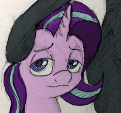 Size: 520x482 | Tagged: safe, artist:jellymaggot, starlight glimmer, oc, oc:nyx, alicorn, pony, unicorn, blacked, meme