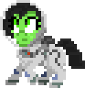 Size: 124x128 | Tagged: safe, artist:enragement filly, oc, oc:anon filly, pony, astronaut, female, filly, pixel art, spacesuit