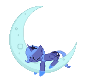 Size: 173x163 | Tagged: safe, artist:ravingspectrum, princess luna, alicorn, pony, animated, crescent moon, filly, floating, moon, pixel art, s1 luna, simple background, sleeping, solo, tangible heavenly object, woona