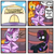 Size: 2000x2000 | Tagged: safe, artist:senaelik, starlight glimmer, sunburst, oc, oc:nyx, alicorn, pony, unicorn, /mlp/, alicorn oc, boxing ring, commenters being ducks, crossed legs, drawthread, female, glasses, male, mare, ponified meme, sitting, smug, stallion, stonetoss, war in the comments