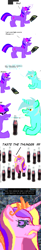 Size: 469x2848 | Tagged: safe, artist:captain_fruitslime, lyra heartstrings, princess cadance, twilight sparkle, alicorn, pony, comic, ms paint, thums up, ti-83+