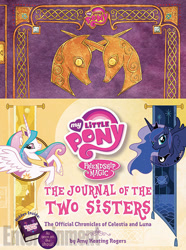 Size: 455x612 | Tagged: safe, princess celestia, princess luna, alicorn, pony, journal of the two sisters, book, official