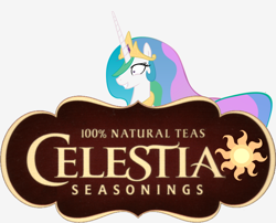 Size: 702x567 | Tagged: safe, artist:markv12, princess celestia, alicorn, pony, celestial seasonings, princess molestia, solo, tea