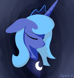 Size: 2750x2900 | Tagged: safe, artist:keeponhatin, princess luna, alicorn, pony, female, horn, mare, s1 luna, solo