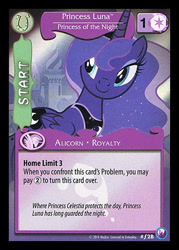 Size: 344x480 | Tagged: safe, princess luna, alicorn, pony, canterlot nights, ccg, enterplay, mlp trading card game, solo