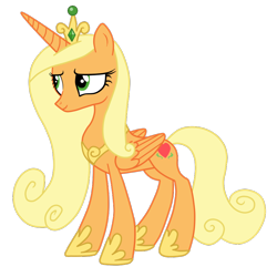 Size: 894x894 | Tagged: safe, artist:andreamelody, applejack, princess cadance, alicorn, earth pony, pony, alicornified, applecorn, race swap, recolor