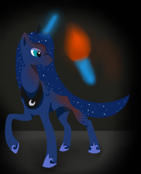 Size: 830x1024 | Tagged: artist needed, safe, princess luna, alicorn, pony, female, horn, mare, simple background, solo