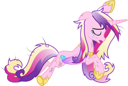 Size: 6930x4680 | Tagged: safe, artist:90sigma, princess cadance, alicorn, pony, a canterlot wedding, absurd resolution, crying, princess sadance, sad, simple background, solo, transparent background, vector