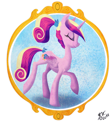 Size: 900x995 | Tagged: safe, artist:bluefluffydinosaur, princess cadance, alicorn, pony, female