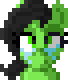 Size: 68x80 | Tagged: safe, artist:enragement filly, oc, oc only, oc:anon filly, pony, crying, female, filly, looking at you, pixel art, sad, simple background, solo, transparent background