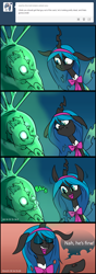 Size: 750x2129 | Tagged: safe, artist:jokerpony, queen chrysalis, changeling, changeling queen, ask teen chrysalis, cocoon, comic, tumblr