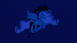 Size: 1920x1080 | Tagged: safe, artist:apertureninja, artist:draikjack, artist:parclytaxel, princess luna, alicorn, pony, cutie mark, minimalist, solo, vector, wallpaper