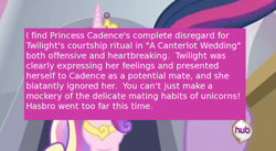 Size: 500x273 | Tagged: safe, screencap, princess cadance, twilight sparkle, alicorn, pony, a canterlot wedding, female, lesbian, mating dance, meta, offensive ponies, shipping, text, twidance