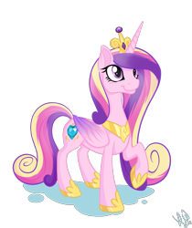 Size: 959x1144 | Tagged: safe, artist:sketchride, princess cadance, alicorn, pony, female, mare, smiling, solo