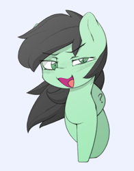 Size: 900x1150 | Tagged: safe, artist:lyrabop, oc, oc only, oc:anon filly, earth pony, pony, female, filly, looking at you, solo