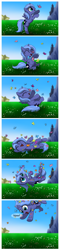 Size: 1200x4993 | Tagged: safe, artist:dawnmistpony, princess luna, alicorn, butterfly, pony, :o, adorable distress, building, carrying, castle, comic, crying, cute, dark comedy, field, filly, flower, flying, frown, hair pulling, happy, horses doing horse things, house, insect on nose, laughing, lepidopterophobia, lunabetes, meadow, missing accessory, on back, open mouth, rolling, scenery, sitting, speech bubble, spread wings, story in the comments, story in the source, surprised, tail, tail pull, underhoof, upside down, wat, wide eyes, wings, woona, woonabuse, younger