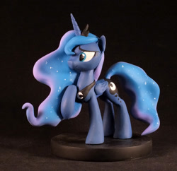 Size: 800x774 | Tagged: safe, artist:frozenpyro71, princess luna, alicorn, pony, raised hoof, sculpture, solo