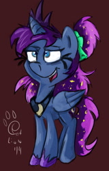 Size: 1220x1903 | Tagged: safe, artist:catlion3, princess luna, alicorn, pony, etc, luna-afterdark, simple background, solo